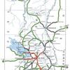 Mapa de carreteras en La Paz, Bolivia